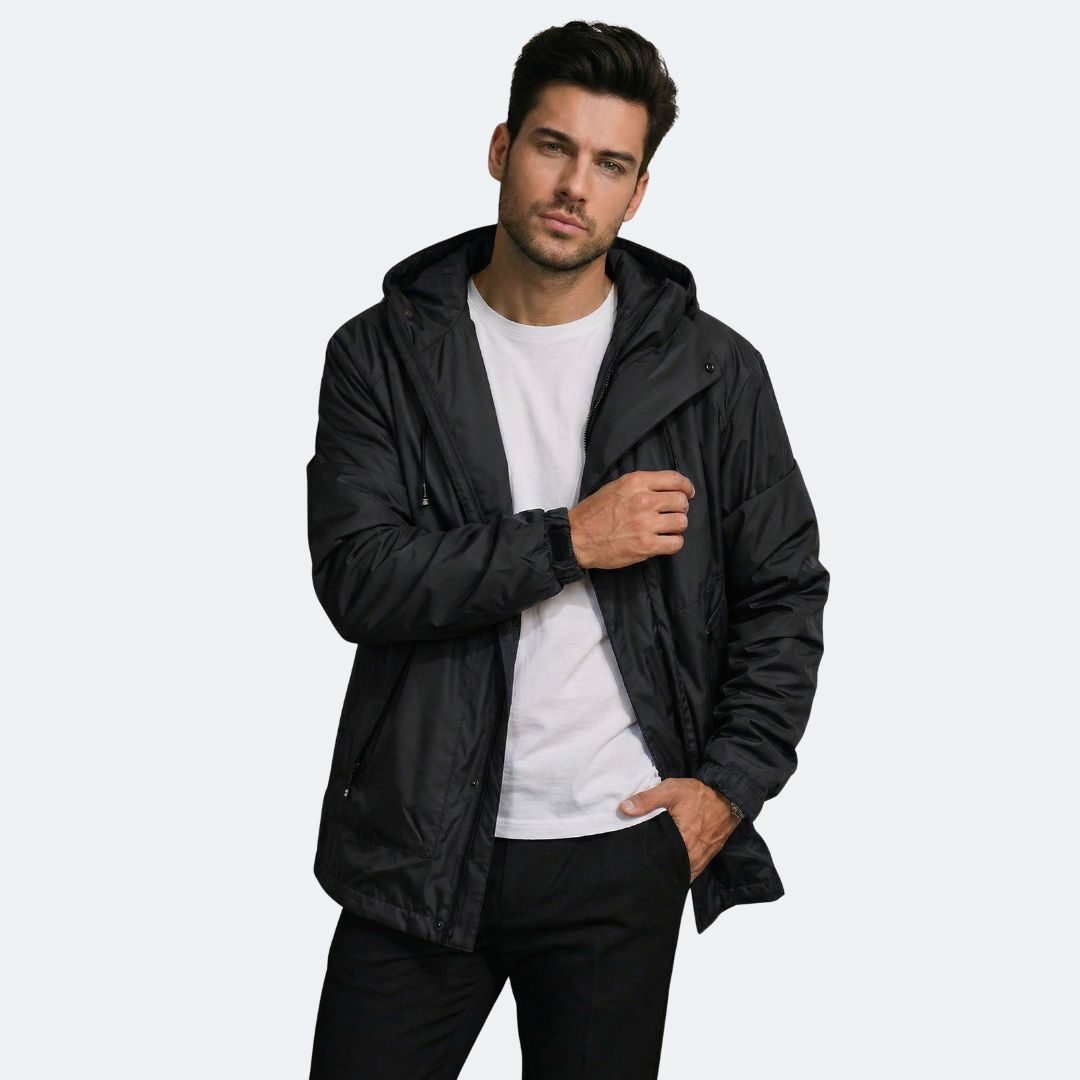 Chaqueta para Hombre Rompevientos Cremallera Impermeable