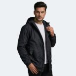Chaqueta para Hombre Rompevientos Cremallera Impermeable para moto, bicicleta, aire libre y uso diario