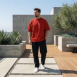 Camiseta Oversize Roja Outfit